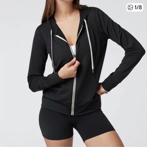 VUORI Halo Performance Hoodie 2.0. Full-zip. Size XS. BLACK. EUC